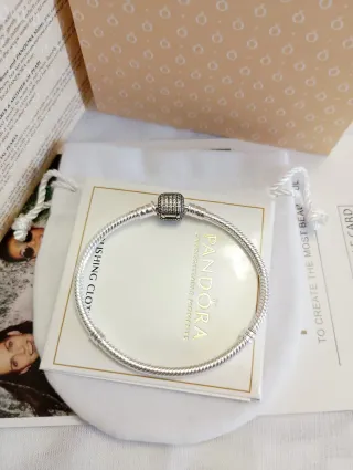 Pulsera Pandora Plata Trenzada