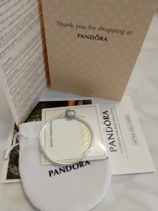 Pulsera Pandora Plata Trenzada