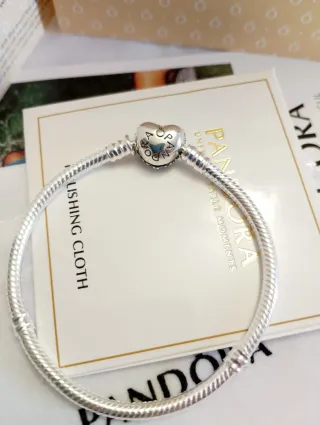 Pulsera Pandora Plata Trenzada