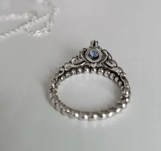 Conjunto Pandora Tiara y Carruaje Azul