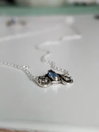 Conjunto Pandora Tiara y Carruaje Azul