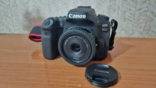 Canon 90D + Lente 24mm + Accesorios