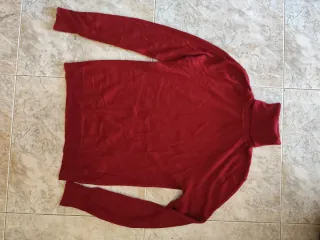 Jersey Zara Rojo Cuello Alto Talla M