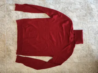 Jersey Zara Rojo Cuello Alto Talla M