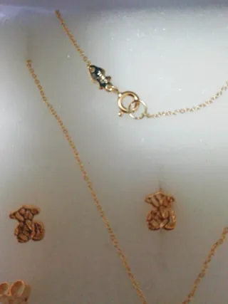 Conjunto Tous Plata 925 Vermeil Oso