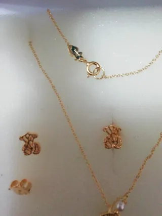 Conjunto Tous Plata 925 Vermeil Oso