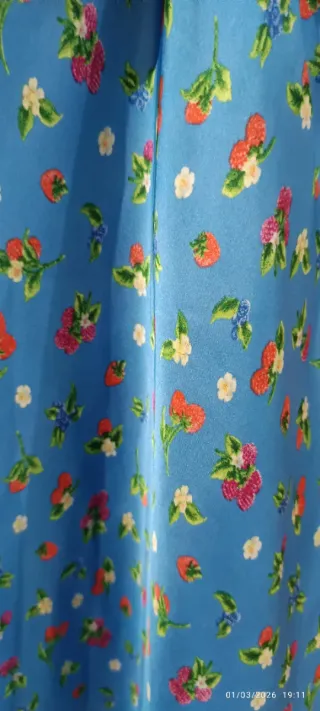 Vestido satinado floral Zara