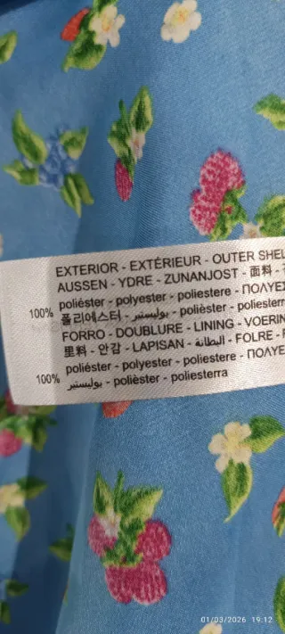 Vestido satinado floral Zara