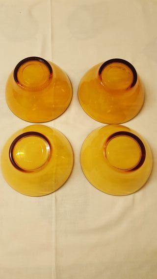 Jarra y vasos ámbar vintage