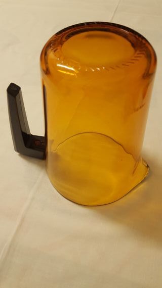 Jarra y vasos ámbar vintage