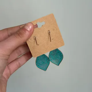 Pendientes Boho Vintage Turquesa