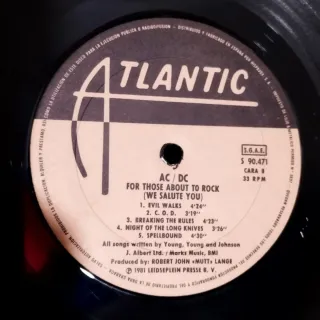 AC/DC - For Those About To Rock Vinilo ESP