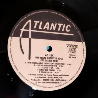 AC/DC - For Those About To Rock Vinilo ESP