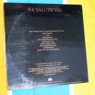 AC/DC - For Those About To Rock Vinilo ESP