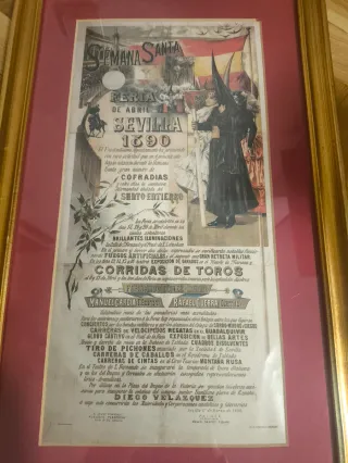 Cartel Semana Santa Sevilla 1890