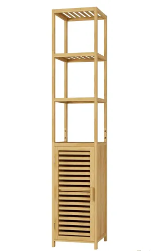 Mueble Torre Baño Bambú
