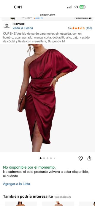 Vestido de fiesta rojo