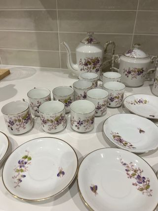 Juego de café de porcelana