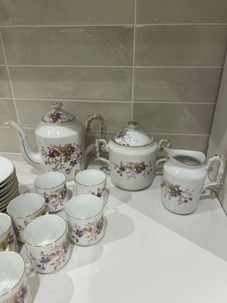 Juego de café de porcelana