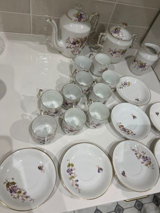 Juego de café de porcelana
