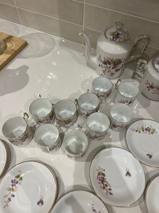 Juego de café de porcelana