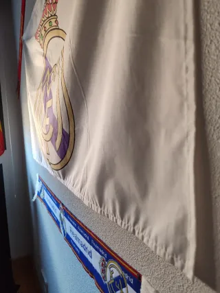 Antigua gran bandera 1'30m real Madrid años 80/90