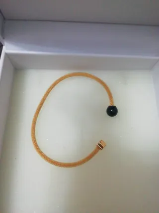 Pulsera Tous Plata 824 Negra y Dorada