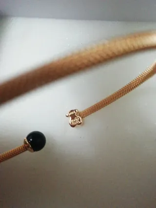 Pulsera Tous Plata 824 Negra y Dorada