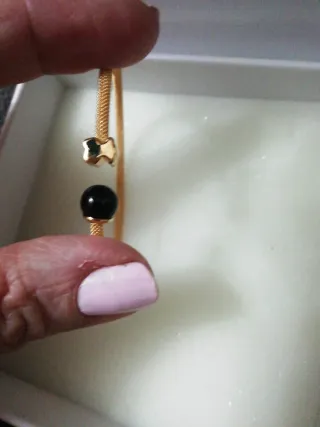 Pulsera Tous Plata 824 Negra y Dorada