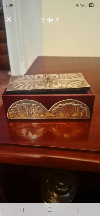 Elegante cajita decorada