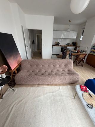 Sofá banqueta vintage 80s Cuatro plazas