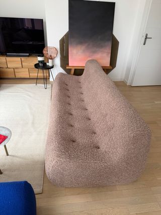 Sofá banqueta vintage 80s Cuatro plazas