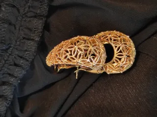 Orecchini filigrana dorati a goccia