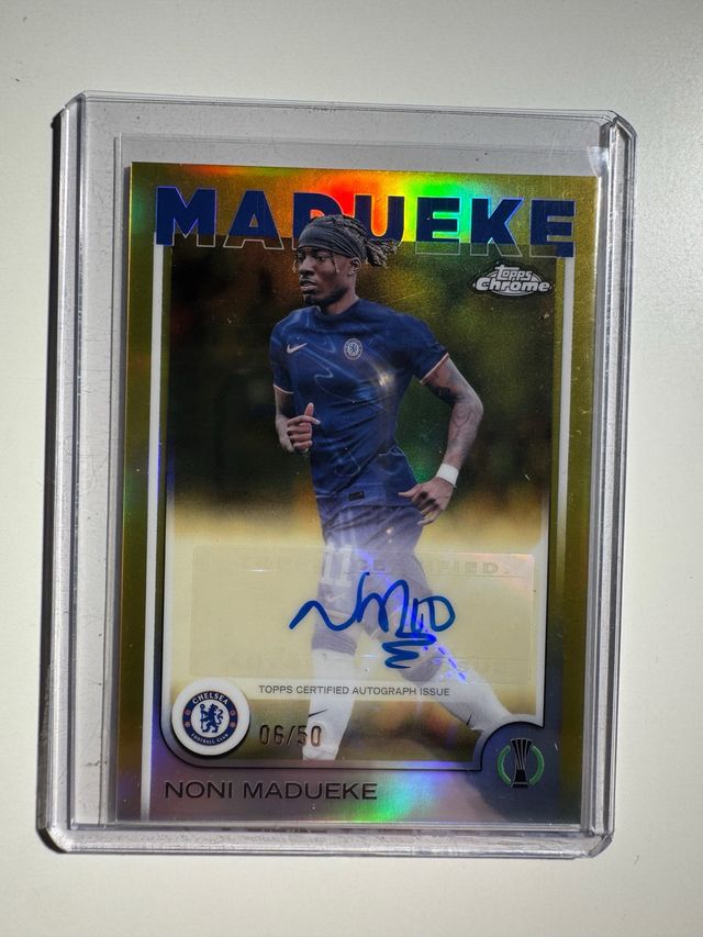 Noni Madueke Topps Chrome Auto /50