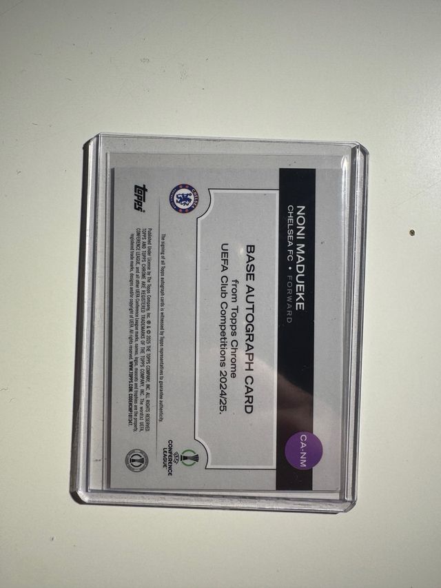 Noni Madueke Topps Chrome Auto /50