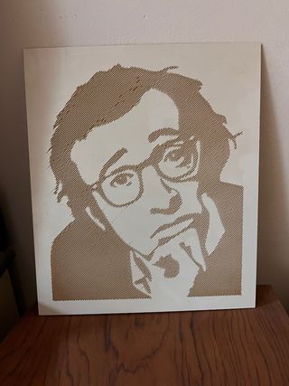 Retrato Woody Allen - Arte en Madera