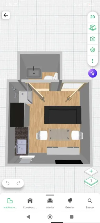 Habitación en alquiler con baño y cocina independi