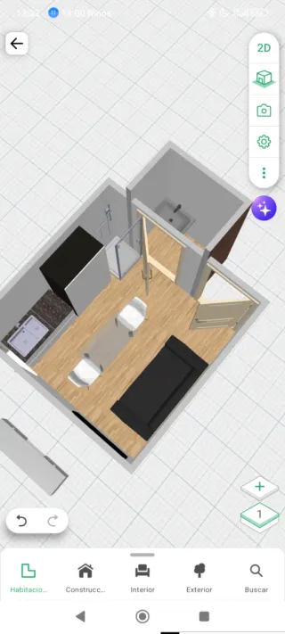 Habitación en alquiler con baño y cocina independi