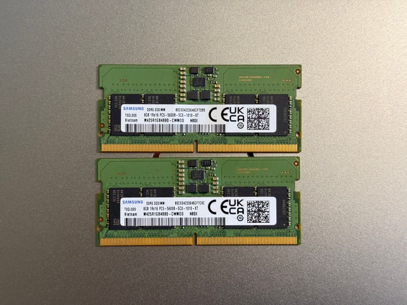 Memoria RAM DDR5 Samsung 16GB (2×8GB) 5600 SODIMM afbeelding 2