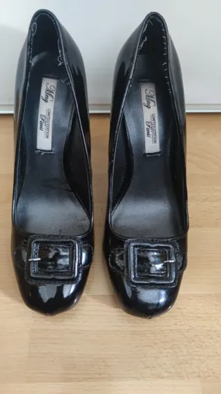 Zapatos piel charol Mango Talla 36