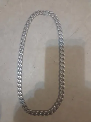 Cadena de plata estilo cubano maciza 110 gr