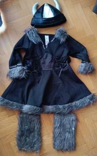 Disfraz Vikingo Niña 2/3 años