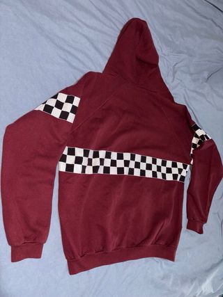 Sudadera Ska con cremallera y cuadros
