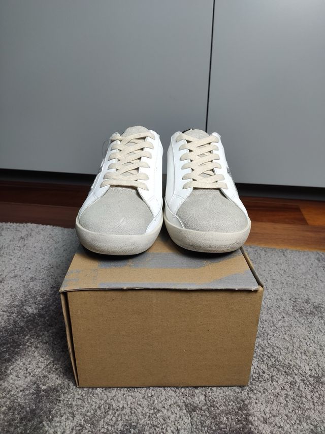 Sapatilhas Golden Goose Star Prateadas