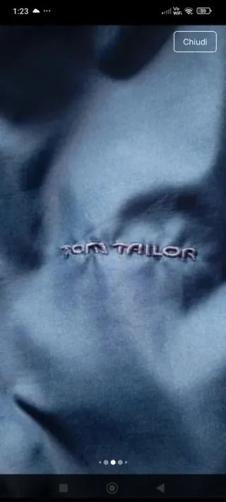 Trench Tom Tailor blu doppiopetto