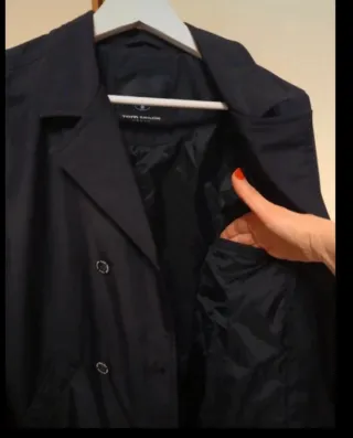 Trench Tom Tailor blu doppiopetto