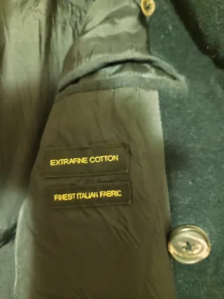 ABRIGO  CHAQUETA HOMBRE MASSIMO DUTTI 100% ALGODÓN