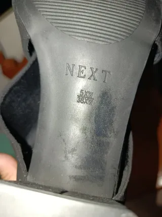 Sandalias negros abiertos tacón