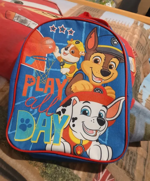Lote Mochilas Infantiles Batman y Paw Patrol