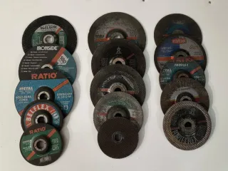 Lote 15 discos amoladora (5 nuevos + 10 usados)